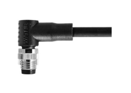 M8 Male Right Angle Unshield A-کدگذاری 8PIN PVC 2.0M M8X1.0