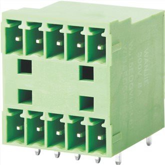 کانکتور قابل اتصال زاویه راست نر دو ردیفه 3.5 میلی متری