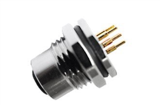 M12 زن جلو بسته A-کدگذاری 4PIN PG9