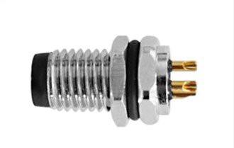 M8 نر جلو بسته شده A-کدگذاری 4PIN M8*1.0